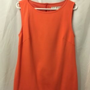 Trina Turk Orange,Blue&White Sleeveless Dress